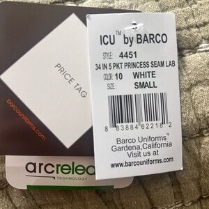 Barco Uniforms Brown and Orange Logo Tag